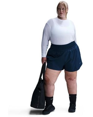 Nike Plus Size Dri-fit Long-sleeve Top - Blue