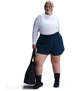 Nike Plus Size Dri-fit Long-sleeve Top - Blue