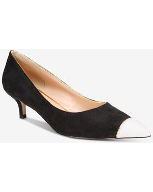THINGS II COME Jacey Luxurious Pointed-toe Kitten Heel Pumps - Black
