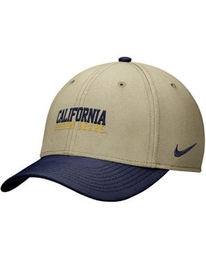 Nike Beige/navy Cal Bears Dri-fit Swooshflex Hat - Multicolor