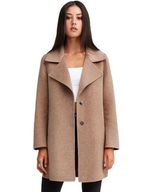 Belle & Bloom Ex-boyfriend Wool Blend Oversized Jacket - Brown