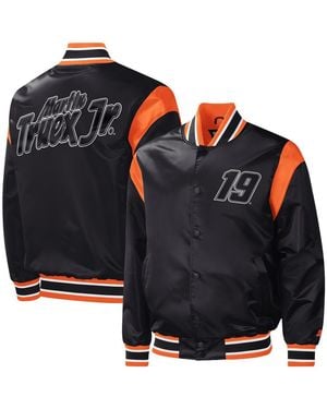 Starter Martin Truex Jr Force Play Full-snap Varsity Jacket - Blue