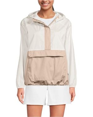 Lands' End Packable Anorak Windbreaker - White