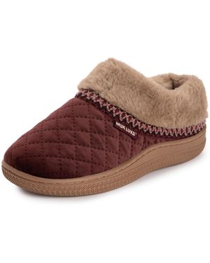 Muk Luks Charlee Velvet Clog - Black