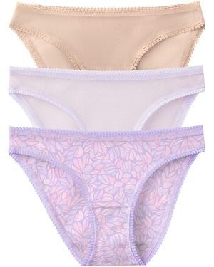 On Gossamer Mesh Hip Bikini Underwear 3 Pack 3202p3 - Purple