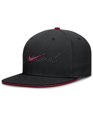 Nike Stanford Cardinal Dri-fit Primetime Script Fitted Hat - Black