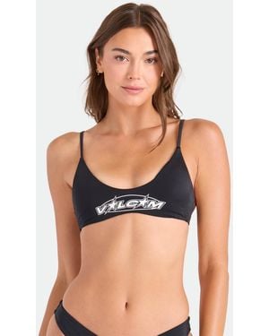 Volcom Legacy Drop Scoop Neck Bikini Top - Blue