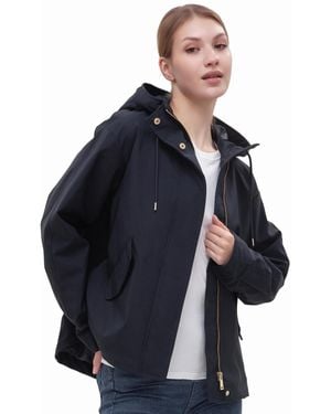 Rokka&Rolla Water-resistant Hooded Jacket - Blue
