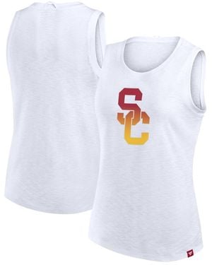 Fanatics Usc Trojans Activate Slub Tank Top - White