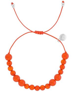 Roxy Waterproof Carnelian Adujustable Bracelet - Red