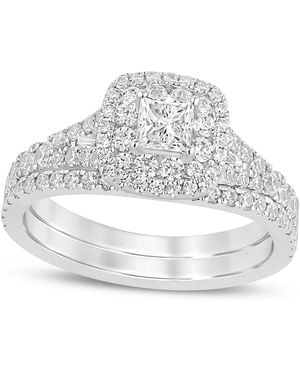 Macy's Diamond Double Halo Bridal Set (1 Ct. T.w. - White