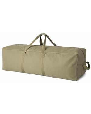 Piscifun Extra Large Canvas Travel Duffle Bag Heavy Duty Sports Camping Storage Bag - Green