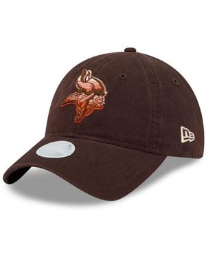 KTZ Minnesota Vikings Pumpkin Spice 9twenty Adjustable Hat - Brown