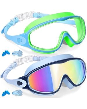 Gnuadz 2pieces Swim goggles Kids Uv Anti-fog Pool Water - Blue