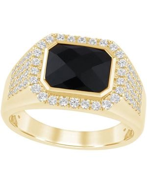 Macy's Onyx And Diamond (3/4 Ct. T.w. - Metallic
