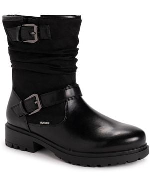 Muk Luks Scarlett Sabrina Boots Wide - Black