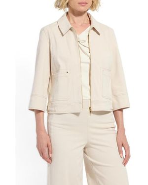 Lyssé Nylah Detail Crop Jacket - Natural