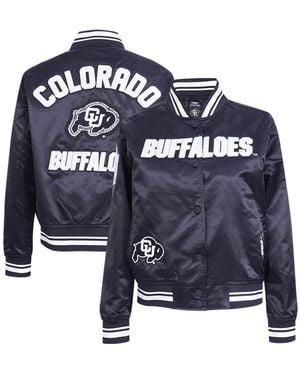 Pro Standard Colorado Buffaloes Satin Cultivated Pearl Full-snap Jacket - Blue