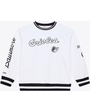 Mitchell & Ness Baltimore Orioles Arctic Fleece Sweatshirt - White