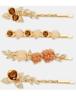 Lonna & Lilly Flower Bobby Pins - Metallic