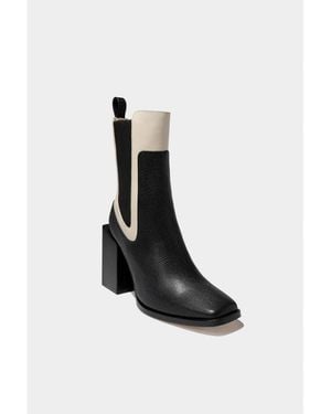 Dante Leather Ankle Boots Adama By - White