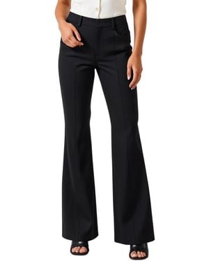 Modenaire High-waisted Wide-leg Tailored Pants - Black