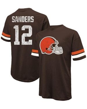 Majestic Shedeur Sanders Cleveland S 2025 Nfl Draft Oversized T-shirt - Black