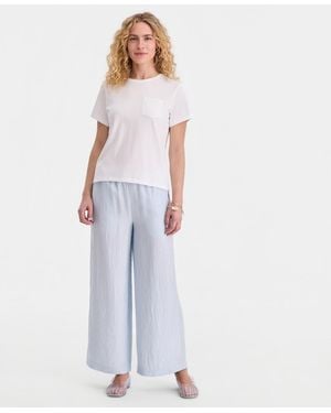 On 34th 100% Cotton Pocket T-shirt - White