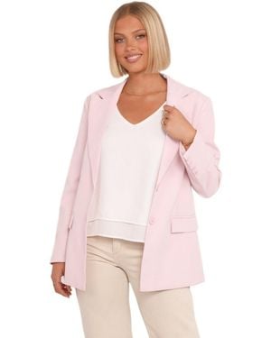 Petal & Pup Henrietta Fitted Notch Lapel Blazer - Pink