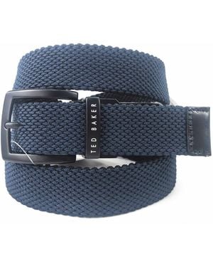 Ted Baker Reversible Stretch Web Belt - Blue