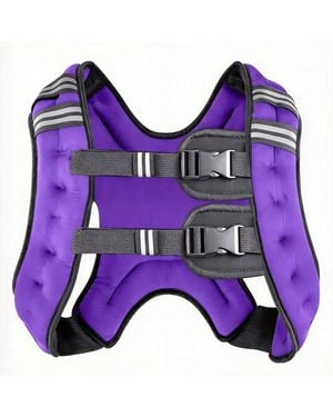 Aofar Weighted Vest Reflective Adjustable Straps Strength Training - Purple