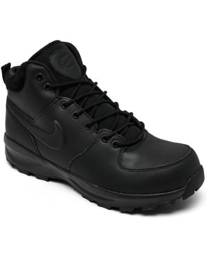 Nike Manoa Leather Boots From Finish Line - Black