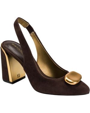 Donna Karan Rebecca Slingback Pumps - Brown
