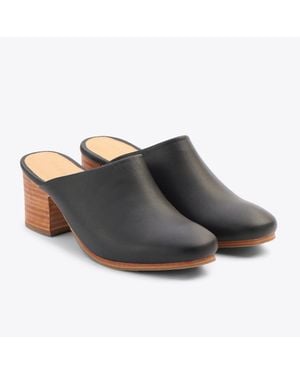 Nisolo All-day Heeled Mule - Black
