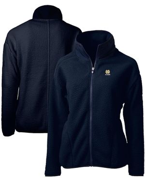 Cutter & Buck Notre Dame Fighting Irish Alumni Cascade Eco Sherpa Full-zip Fleece Jacket - Blue
