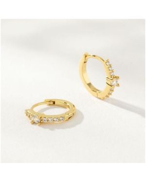 UNCOMMON JAMES 14k -plated Star Power huggie Earrings - Metallic