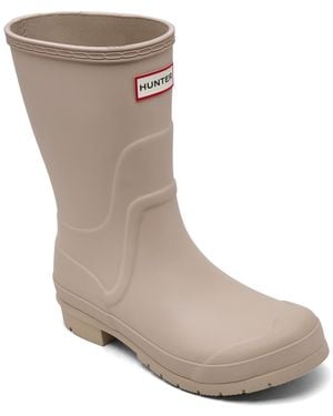 HUNTER Liberty Tall Waterproof Rain Boots From Finish Line - Brown