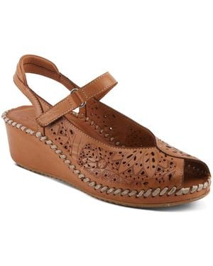 Spring Step Santonio Wedges - Brown