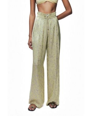 Nocturne Printed Wide-leg Pants - Green