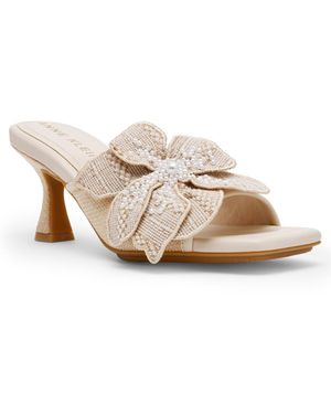 Anne Klein Julia Slip-on Dress Sandals - Natural