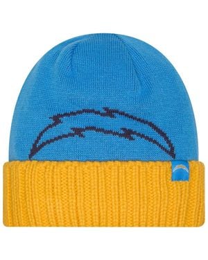 KTZ Los Angeles Chargers Oversize Cuffed Knit Hat - Blue