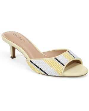 On 34th Celeena Stiletto Dress Sandals - Metallic