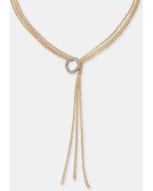 INC International Concepts Glass Crystal Y-neck Statement Necklace - White