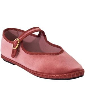 Therapy Australia Alegria Round Toe Mary Jane Ballet Flats - Pink