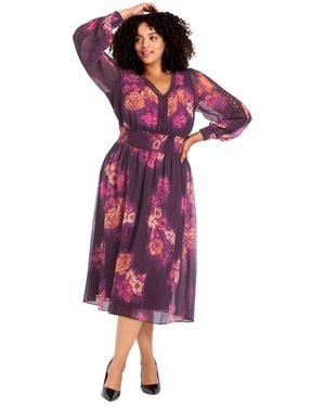 Avenue Elena Dress - Purple