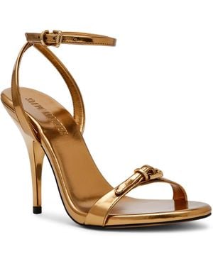 Steve Madden Foxx Two-piece Stiletto Dress Sandals - Metallic