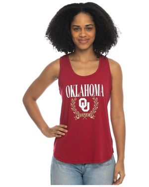 ZooZatZ Oklahoma Sooners Everyday Tri-blend Tank Top - Red