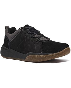 Clarks Aydria Arch-support Nubuck Sneakers - Black