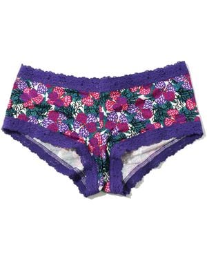 Hanky Panky Printed Dream Ease Boyshort - Purple