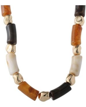 Jessica Simpson Thick Beaded Necklace - White